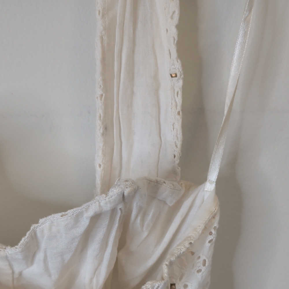 Diane von Furstenberg DVF Rive White Cotton Eyelet Halter Dress US 2 - Picture 10 of 12